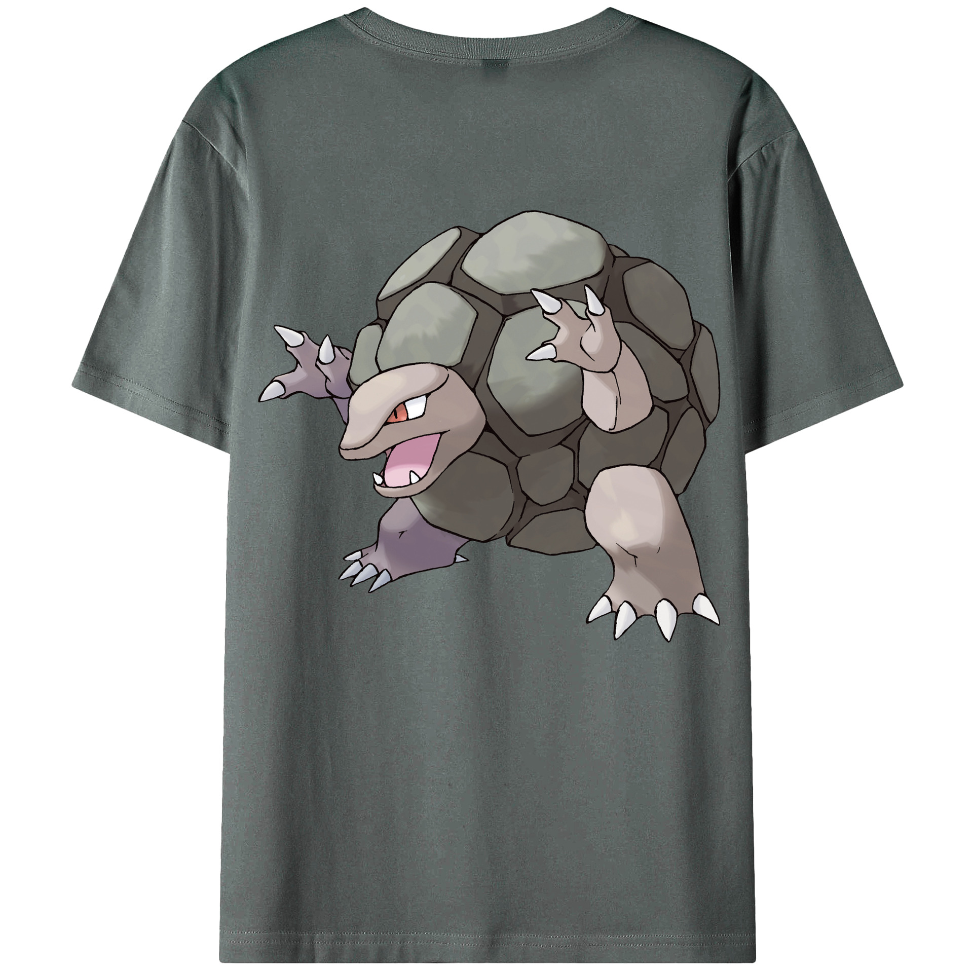 （画像用） ポケットモンスター Pokémon 綿100％ メンズ半袖Tシャツ（バックプリント） 通気性